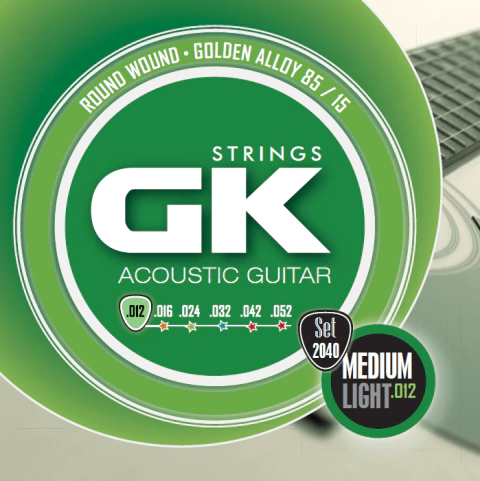 [2040] Encordado Gk .012 Guitarra Acústica