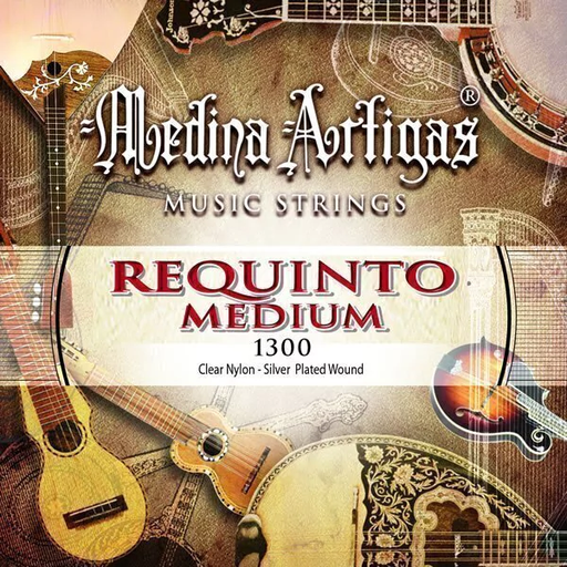 [1300] Encordado Medina Artigas Requinto Plateado Tensión Media