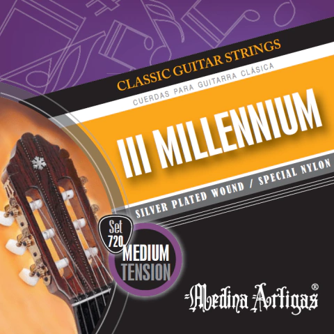 [720] Encordado III Millennium Series Plateado Guitarra Clásica